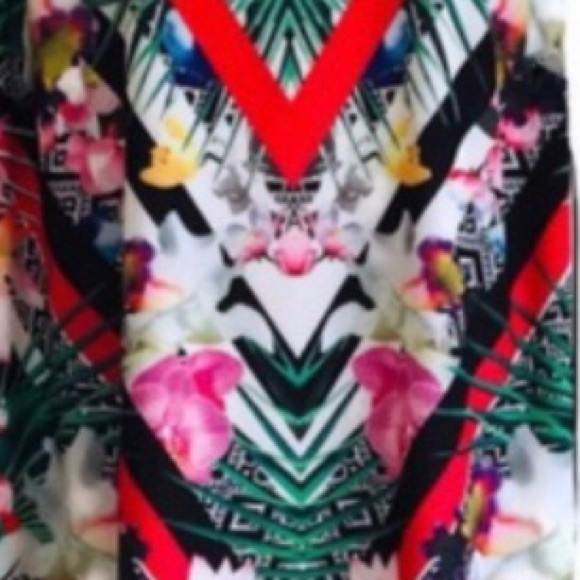 GIBSON LATIMER Tropical Print Maxi Dress, size IX - Picture 11 of 15